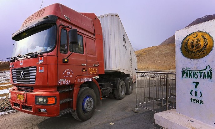 A Chinese truck enters Pakistan-occupied Kashmir (POK). (Representative photo)