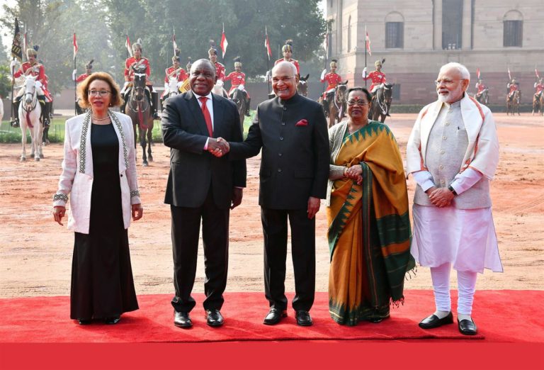 South Africa President Cyril Ramaphosa arrives in New Delhi for Republic Day celebrations