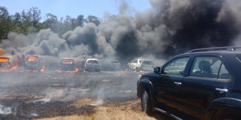 Major fire at parking lot of Aero India show in Bengaluru, air display suspended