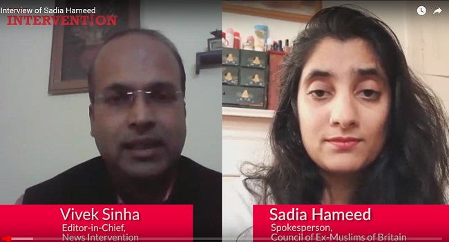 Interview of Sadia Hameed: Spokesperson, Council of Ex-Muslims of Britain