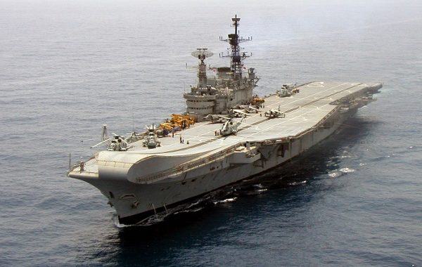 INS Viraat, the Aircraft Carrier, which was used by Rajiv Gandhi as a taxi for family vacation in the Lakshadweep islands. Late Rajiv Gandhi is former Prime Minister of India and Congress leader. (File Photo)