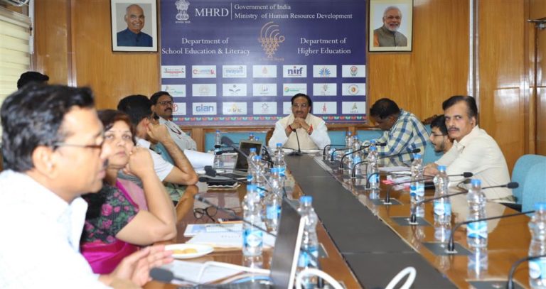 HRD Minister asks VCs of Central Universities to prepare a blueprint to improve rankings