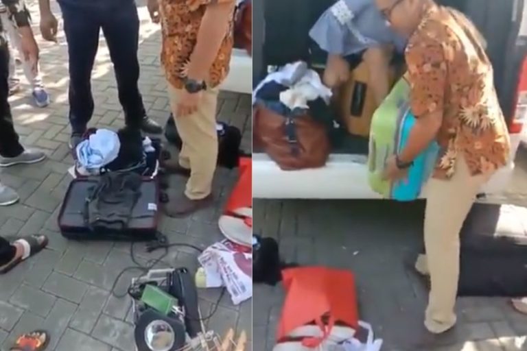 Indian tourists caught stealing by hotel staff in Bali