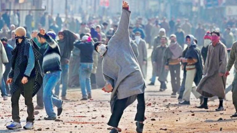 Gullible Kashmiri youth indulge stone pelting at the behest of separatist leaders of Kashmir. (Photo: PTI)