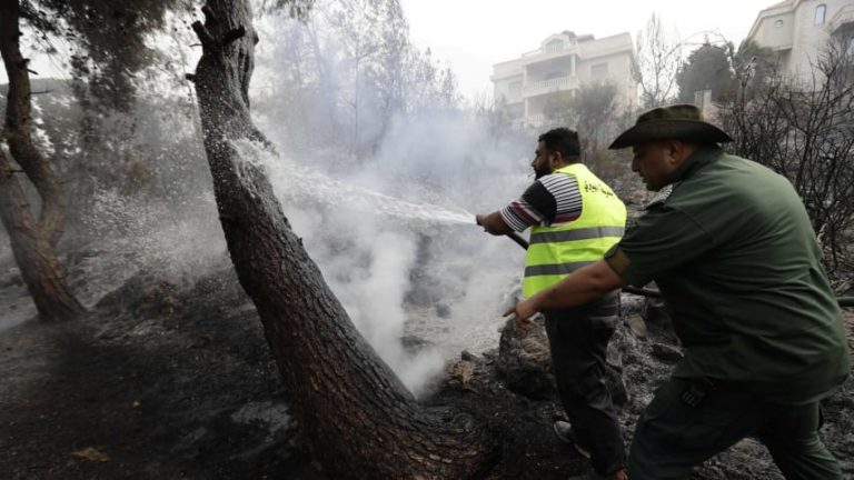 Massive wildfire chocks Lebanon and Syria