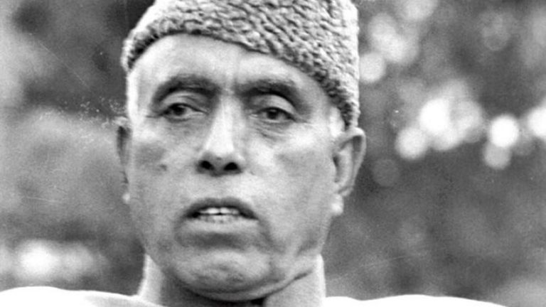 Sheikh Abdullah, founder of the political outfit National Conference that has a presence in certain pockets of the Kashmir Valley. (File Photo)