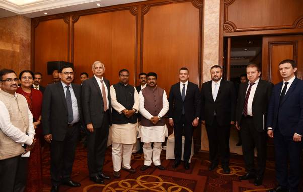 Dharmendra Pradhan meets Russian representatives from Far East Russia