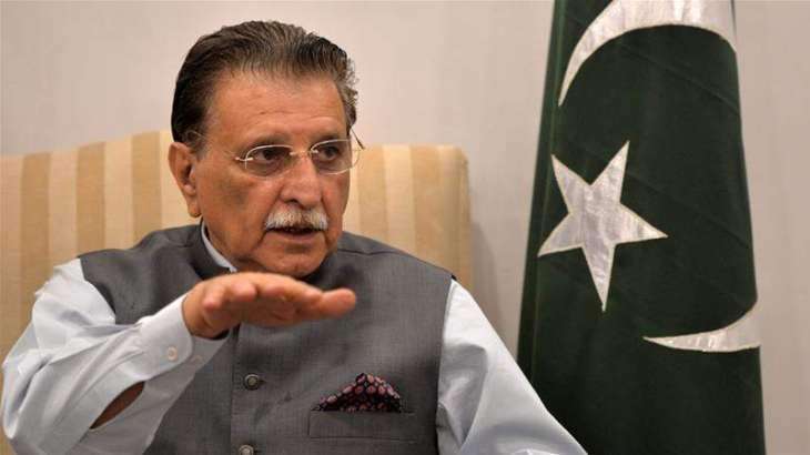 Raja Farooq Haider Khan, the puppet prime minister of Pakistan-Occupied Kashmir (POK).