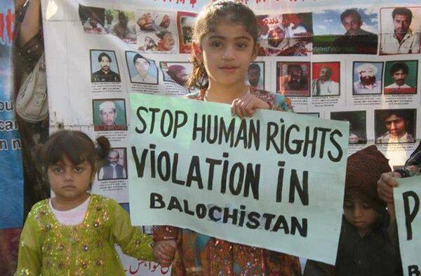 Baloch children protest against Pakistan's gross Human Rights violations in Balochistan