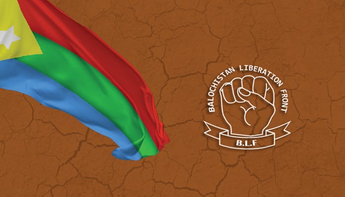 Flag of Balochistan Liberation Front (BLF)