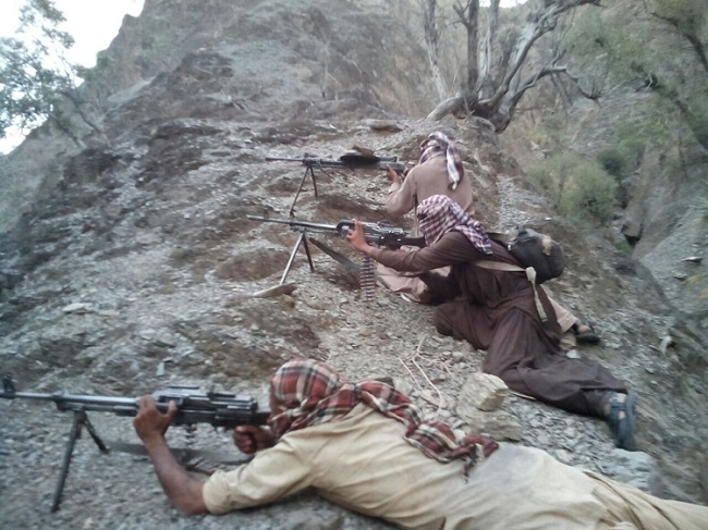 Baloch Sarmachaars (freedom fighters) in action. (Representative photo/News Intervention))