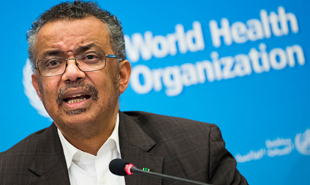 Dr Tedros Adhanon, Director General WHO. Dr Tedros is an Ethiopian politician who is being accused of gross mishandling the Coronavirus pandemic