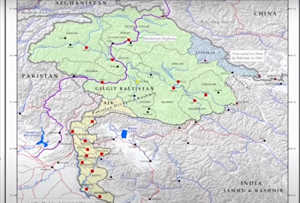 Map of Gilgit-Baltistan