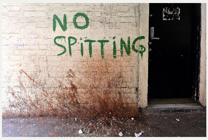 Wall defaced due to spitting. (Representative image)