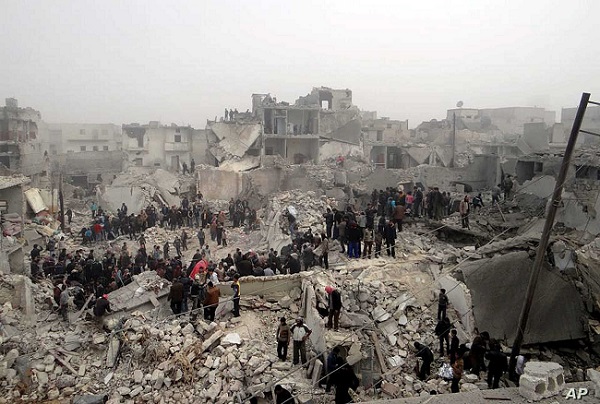 A devastated locality in Syria (Representative Photo/AP)