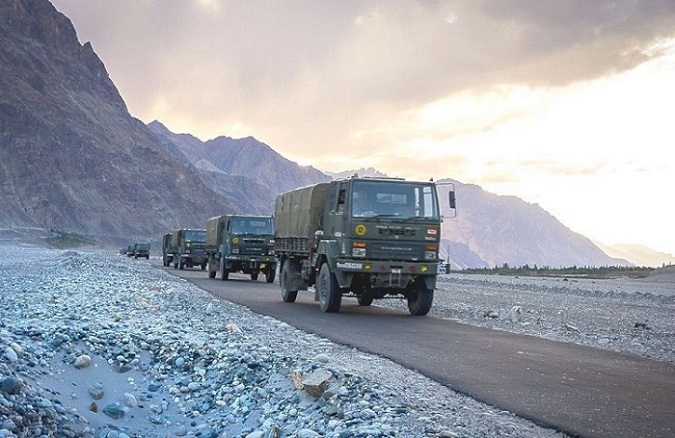 Indian Army convoy in Ladakh. (Representative photo)