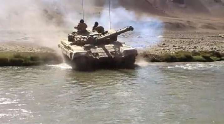 Indian tanks during a military drill in Ladakh. (Representative photo)