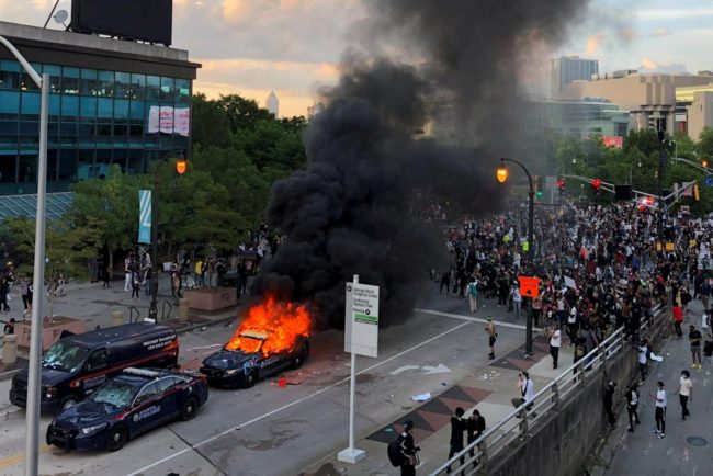 Antifa supporters on rampage in the US