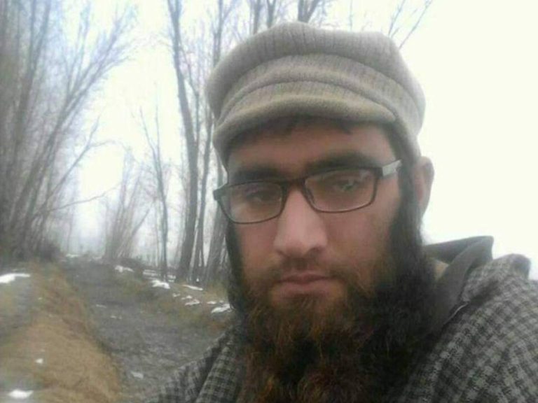 Hizbul Mujahideen terrorist Azaad Lalhari shot dead by security forces in Pulwama on Wednesday. (Photo: News Intervention)