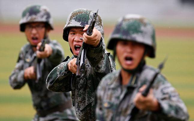 PLA soldiers in action. (File Photo)