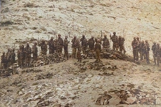 Chinese soldiers armed with spears and machetes during their deployment along the Line of Actual Control (LAC) in Ladakh.