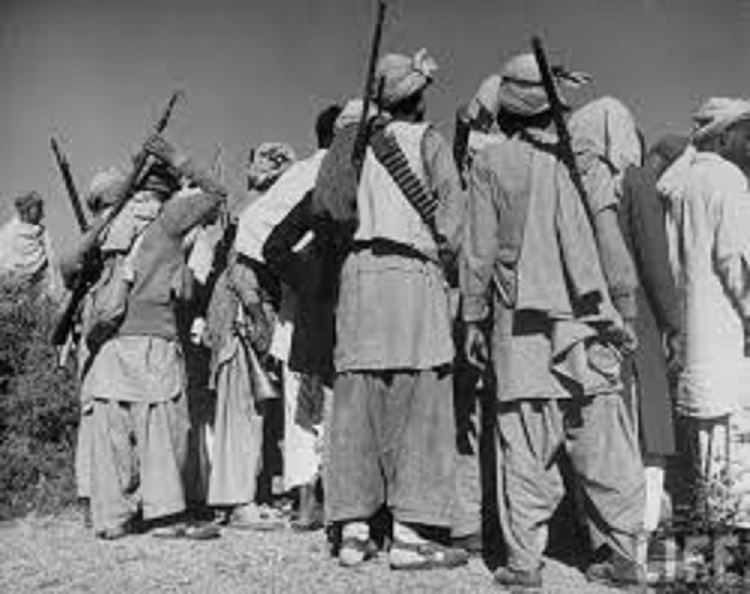 Pakistan backed tribal raiders who launched the Kashmir attack on Oct 22, 1947.