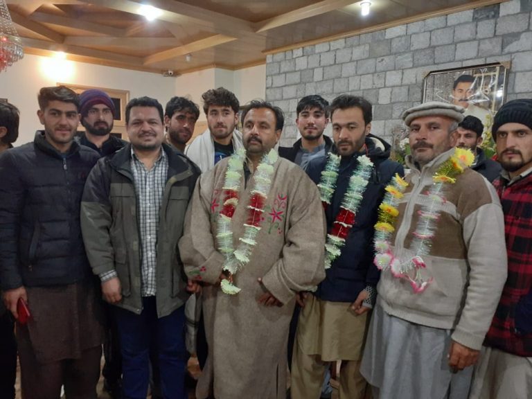 Baba Jan received a rousing welcome after his release from Pakistani jails on November 27.