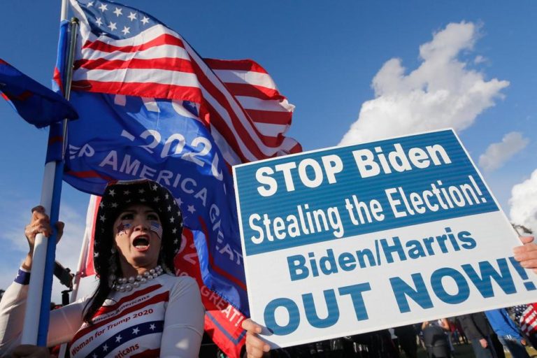 Americans protesting against the vote counting fraud in 2020 US Presidential elections. (Photo: AP)