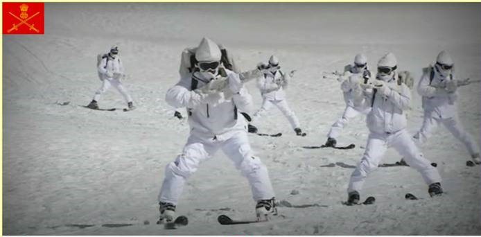 Indian Army soldiers during their war exercise in a snowy terrain. (Representative Photo: ADGPI)