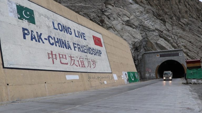 The Pak-China Friendship tunnel on the Karakoram highway (Photo: AFP)