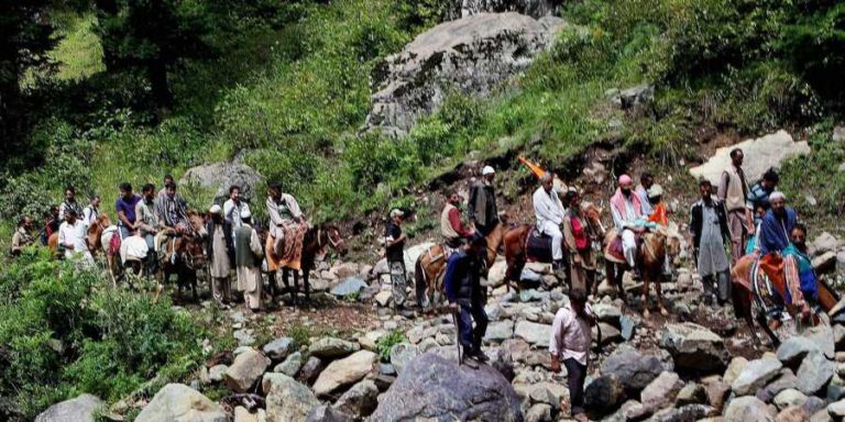 Pilgrims in Kashmir. (Representative Photo: PTI)