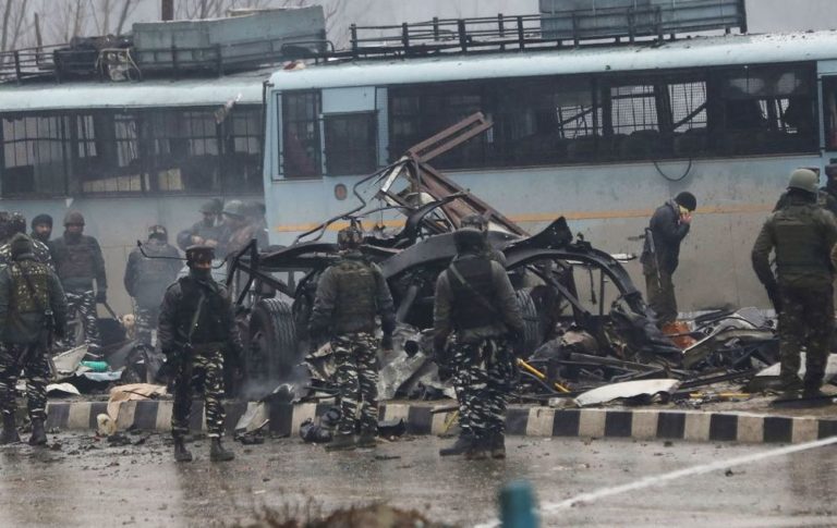 Terrorist attack on CRPF convoy at Pulwama, Jammu & Kashmir in 2019 (File Photo: AFP)