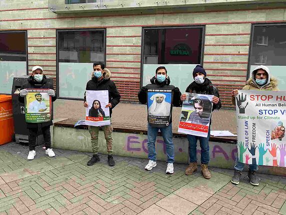 Baloch National Movement (BNM) held demonstrations in Germany on December 10, the International Human Rights Day against human right violations in Balochistan. (Photo: News Intervention)