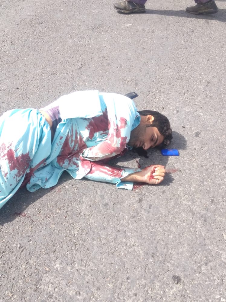 Dead body of the Baloch driver killed by Pak Frontier Corps. (Photo: News Intervention)