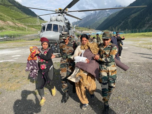 Amarnath flash flood and Indian Army’s rescue efforts