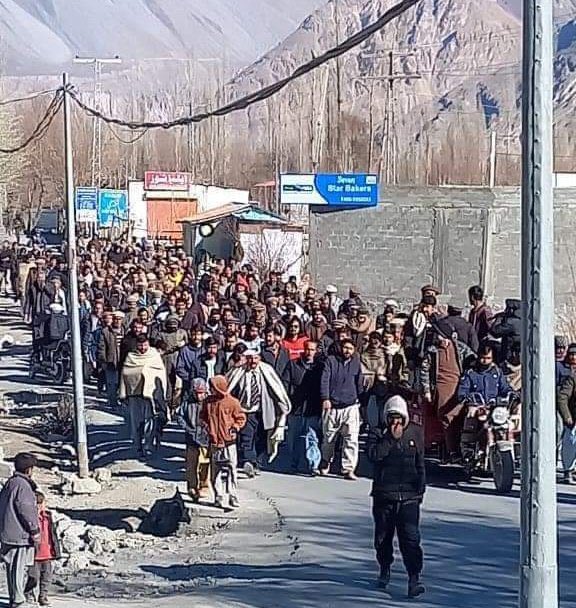 Complete shutter down protest in Gilgit-Baltistan against Paki regime