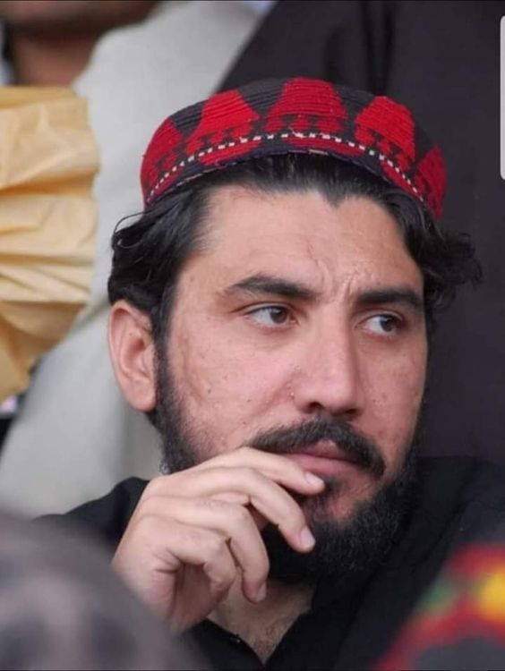 manzoor pashteen visits camp