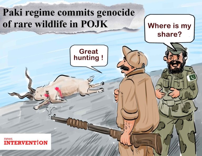 Genocide of rare wildlife in POJK by Paki regime