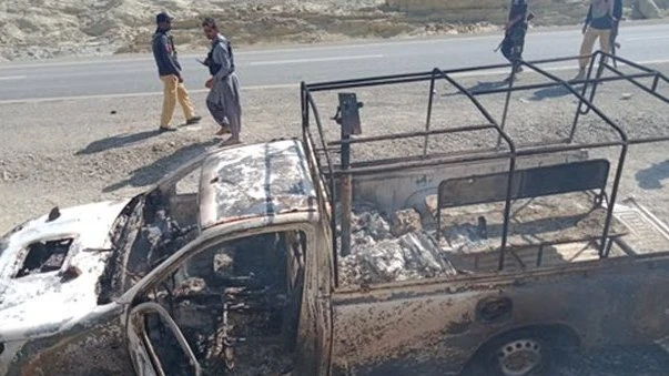 supply vehicle attacked by BLA