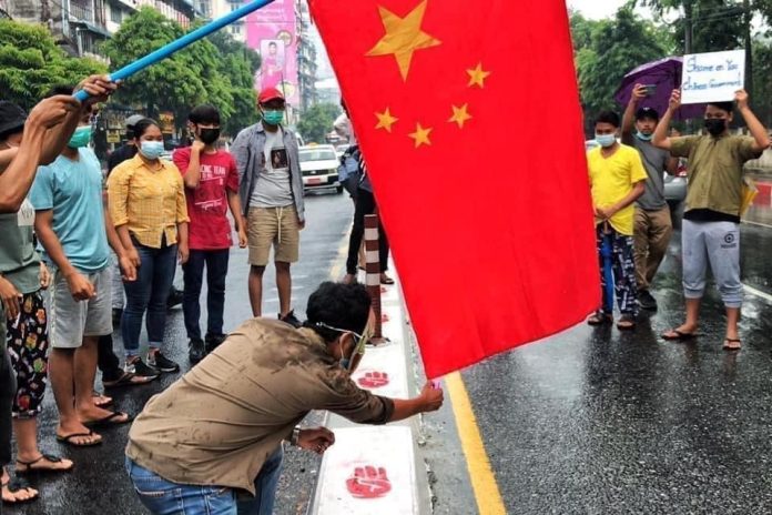 protest in myanmar