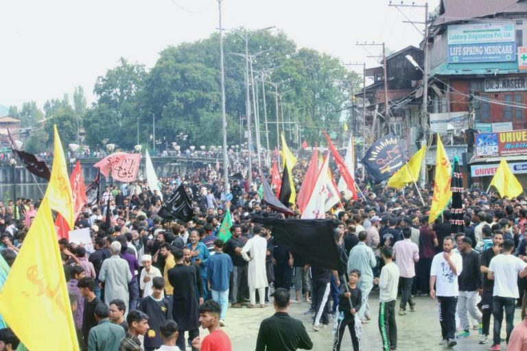 srinagar stages muharram procession after 34 years