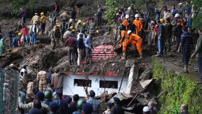 Landslides in Summer Hill of Himachal