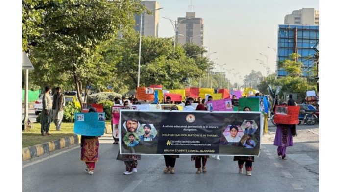 Baloch Students Protest Forced Disappearances in Islamabad