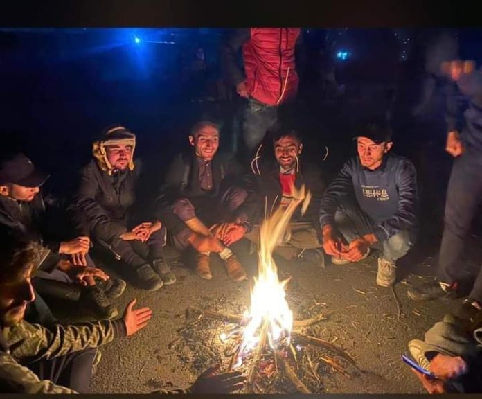 protest in gilgit university