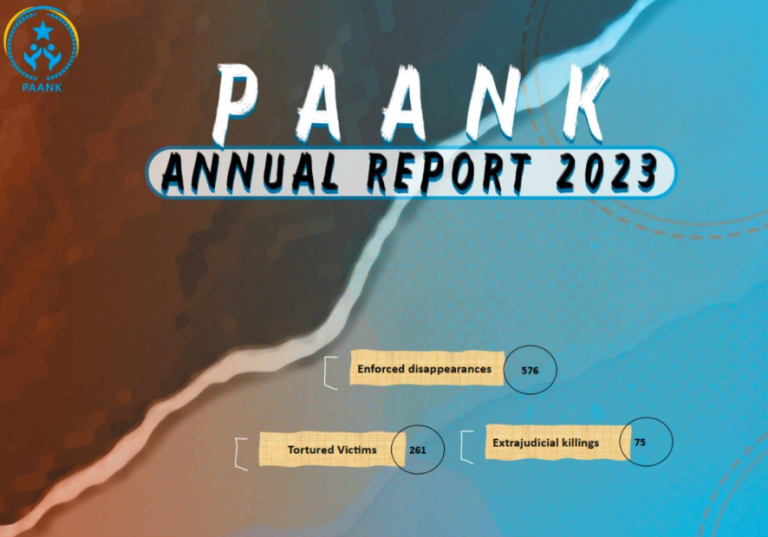 Paank 2023 report reveals 576 Enforced Disappearances Recorded in POB