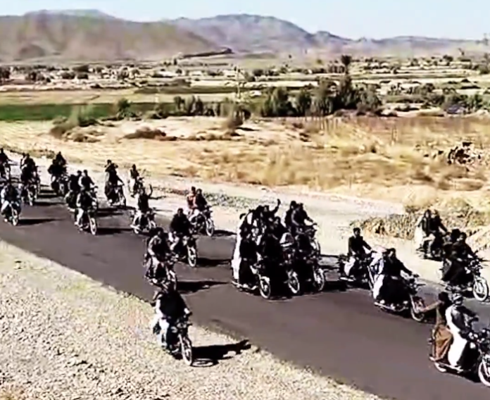 Baloch Yakjehti Committee led motor bikes and cars rally in Gresha