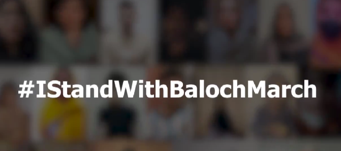 The Campaign #IStandWithBalochMarch Echoes Voices Against Baloch Genocide