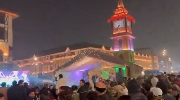 new year celebrations at Lal chowk