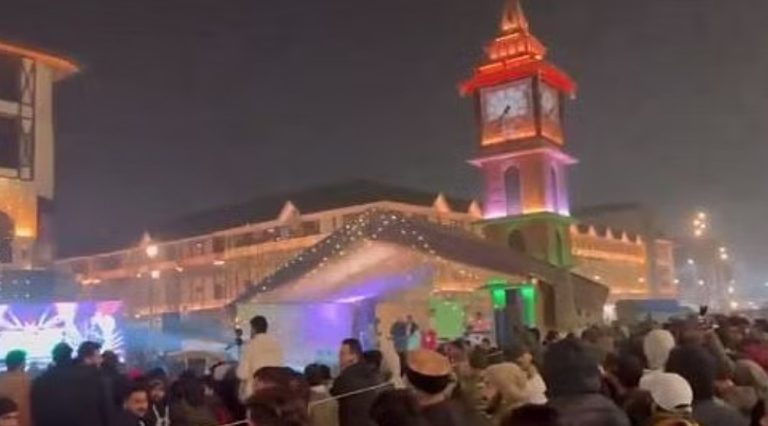 new year celebrations at Lal chowk