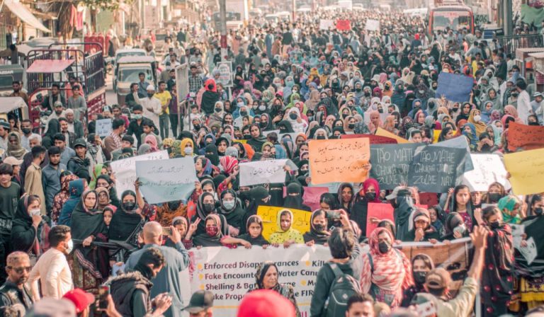 Residents of Lyari Protest Enforced Disappearances in Pak-occupied-Balochistan